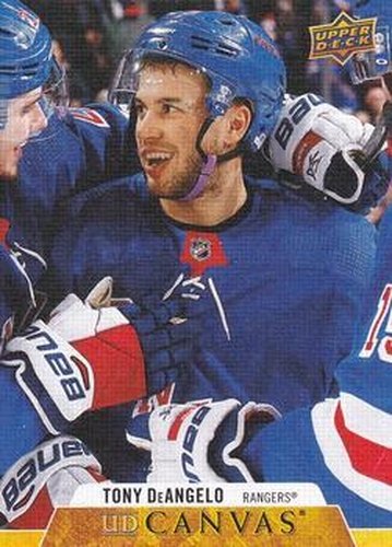 #C179 Tony DeAngelo - New York Rangers - 2020-21 Upper Deck Canvas Hockey