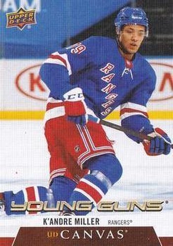 #C235 K'Andre Miller - New York Rangers - 2020-21 Upper Deck Canvas Hockey