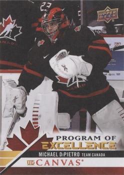 #C261 Michael DiPietro - Canada - 2020-21 Upper Deck Canvas Hockey