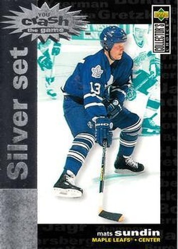 #C30 Mats Sundin - Toronto Maple Leafs - 1995-96 Collector's Choice - You Crash the Game Silver Exchange Hockey