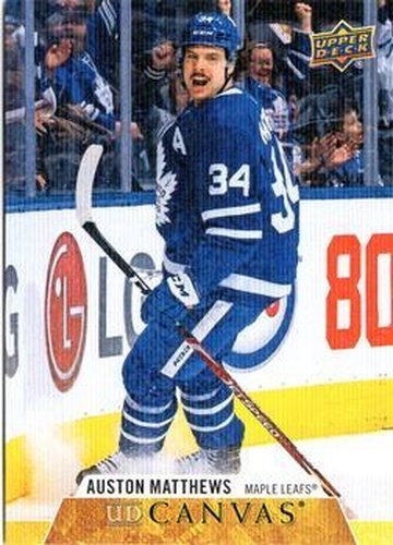 #C75 Auston Matthews - Toronto Maple Leafs - 2020-21 Upper Deck Canvas Hockey