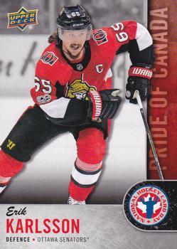 #CAN-6 Erik Karlsson - Ottawa Senators - 2018 Upper Deck National Hockey Card Day Canada Hockey