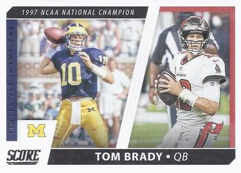 #CC9 Tom Brady - Michigan Wolverines / Tampa Bay Buccaneers - 2021 Score - Collegiate Champions Football