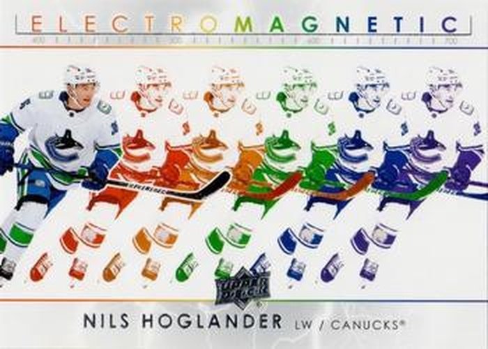 #EM-12 Nils Hoglander - Vancouver Canucks - 2021-22 Upper Deck - Electromagnetic Hockey