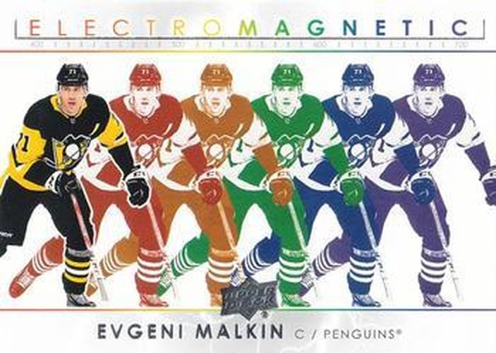 #EM-16 Evgeni Malkin - Pittsburgh Penguins - 2021-22 Upper Deck - Electromagnetic Hockey