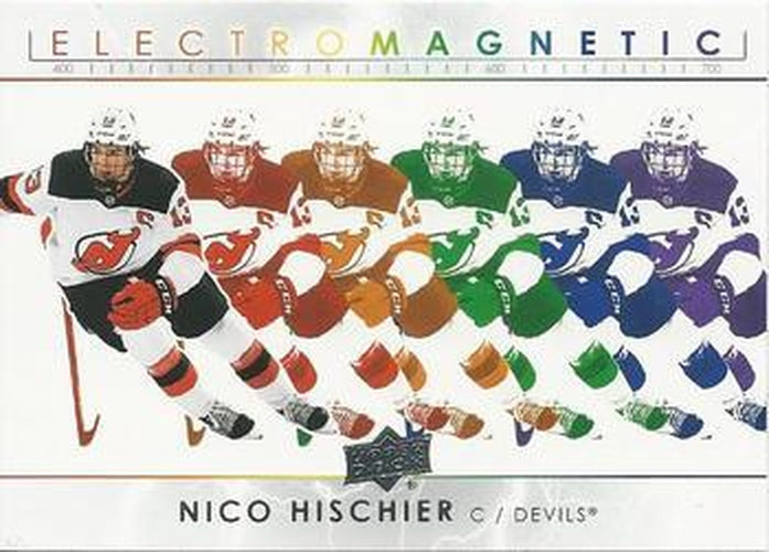 #EM-17 Nico Hischier - New Jersey Devils - 2021-22 Upper Deck - Electromagnetic Hockey