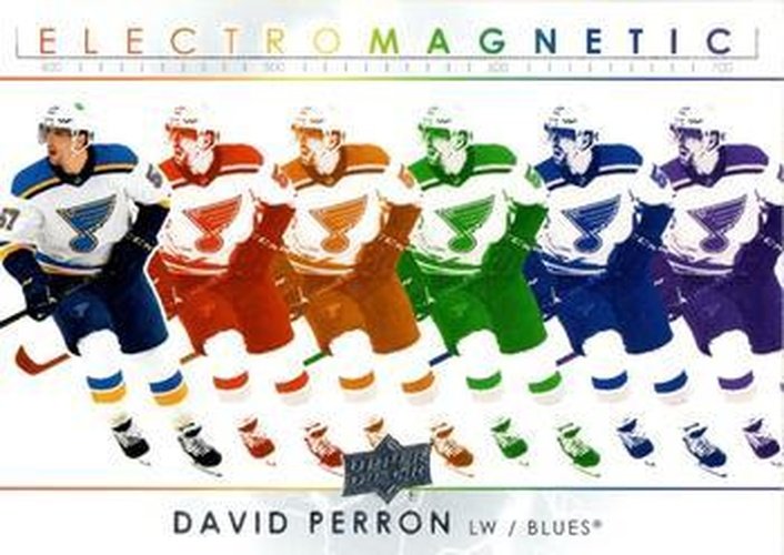 #EM-4 David Perron - St. Louis Blues - 2021-22 Upper Deck - Electromagnetic Hockey