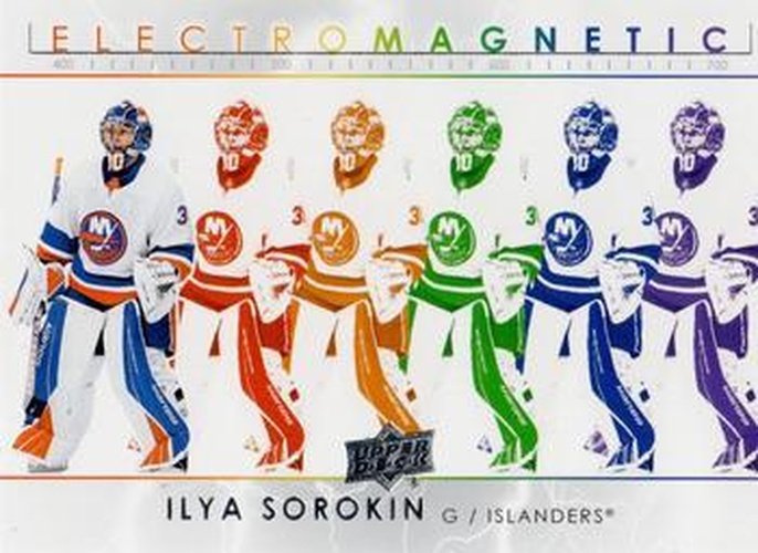 #EM-8 Ilya Sorokin - New York Islanders - 2021-22 Upper Deck - Electromagnetic Hockey