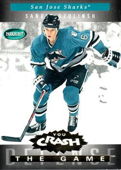 #G21 Sandis Ozolinsh - San Jose Sharks - 1994-95 Parkhurst Hockey - You Crash The Game Gold