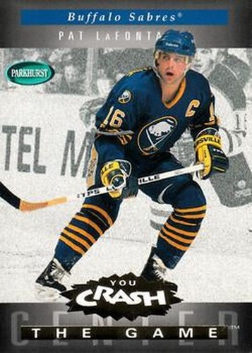 #G3 Pat LaFontaine - Buffalo Sabres - 1994-95 Parkhurst Hockey - You Crash The Game Gold