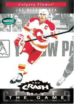 #G4 Joe Nieuwendyk - Calgary Flames - 1994-95 Parkhurst Hockey - You Crash The Game Gold