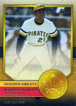 #GG-38 Roberto Clemente - Pittsburgh Pirates - 2012 Topps - Golden Greats Baseball