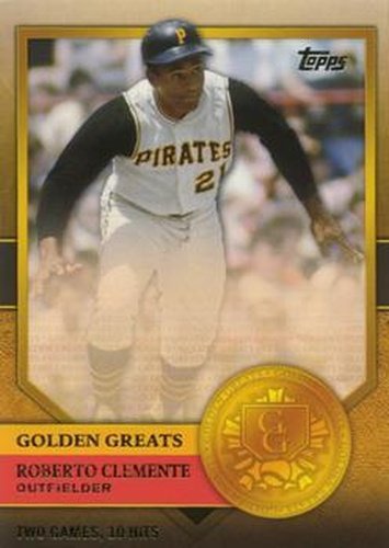 #GG-39 Roberto Clemente - Pittsburgh Pirates - 2012 Topps - Golden Greats Baseball