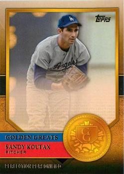 #GG-49 Sandy Koufax - Los Angeles Dodgers - 2012 Topps - Golden Greats Baseball