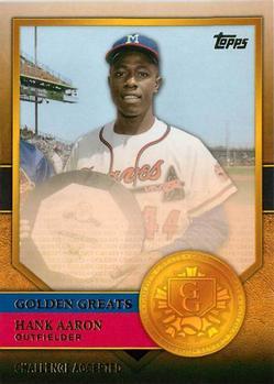 #GG-54 Hank Aaron - Milwaukee Braves - 2012 Topps - Golden Greats Baseball