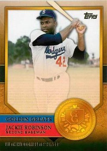 #GG-63 Jackie Robinson - Brooklyn Dodgers - 2012 Topps - Golden Greats Baseball