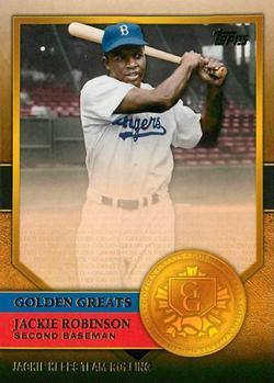 #GG-64 Jackie Robinson - Brooklyn Dodgers - 2012 Topps - Golden Greats Baseball