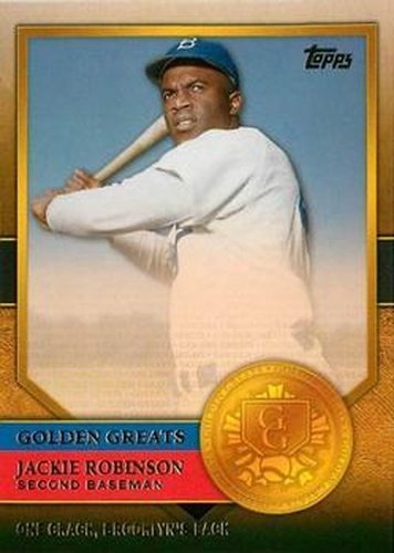 #GG-65 Jackie Robinson - Brooklyn Dodgers - 2012 Topps - Golden Greats Baseball