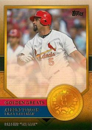 #GG-66 Albert Pujols - St. Louis Cardinals - 2012 Topps - Golden Greats Baseball