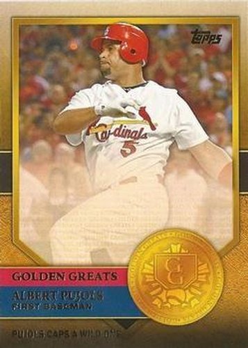 #GG-69 Albert Pujols - St. Louis Cardinals - 2012 Topps - Golden Greats Baseball