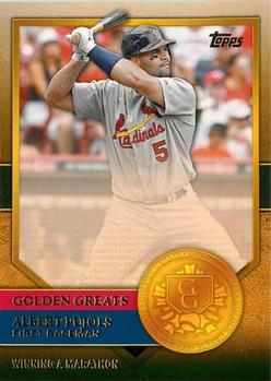 #GG-70 Albert Pujols - St. Louis Cardinals - 2012 Topps - Golden Greats Baseball