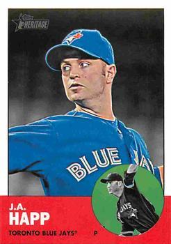 #H578 J.A. Happ - Toronto Blue Jays - 2012 Topps Heritage Baseball