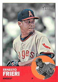 #H593 Ernesto Frieri - Los Angeles Angels - 2012 Topps Heritage Baseball