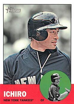 #H606 Ichiro - New York Yankees - 2012 Topps Heritage Baseball