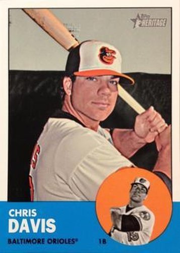 #H621 Chris Davis - Baltimore Orioles - 2012 Topps Heritage Baseball
