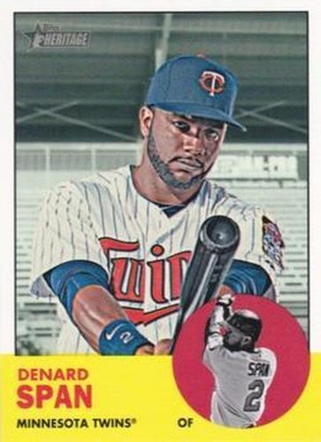 #H630 Denard Span - Minnesota Twins - 2012 Topps Heritage Baseball