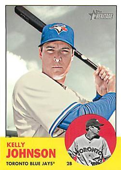 #H663 Kelly Johnson - Toronto Blue Jays - 2012 Topps Heritage Baseball
