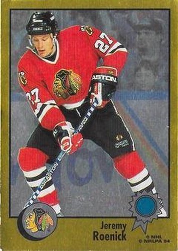 #273 Jeremy Roenick - Chicago Blackhawks - 1994-95 Panini Hockey Stickers