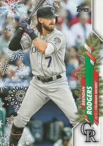 #HW125 Brendan Rodgers - Colorado Rockies - 2020 Topps Holiday Baseball