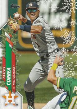 #HW131a Carlos Correa - Houston Astros - 2020 Topps Holiday Baseball