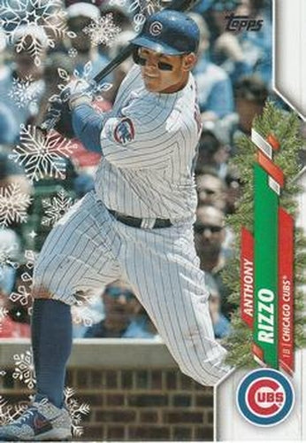 #HW132 Anthony Rizzo - Chicago Cubs - 2020 Topps Holiday Baseball