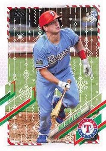 #HW14 Nick Solak - Texas Rangers - 2021 Topps Holiday Baseball