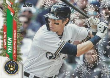 #HW155a Christian Yelich - Milwaukee Brewers - 2020 Topps Holiday Baseball