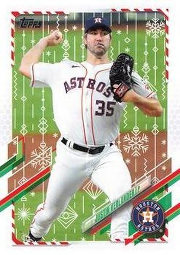 #HW160 Justin Verlander - Houston Astros - 2021 Topps Holiday Baseball