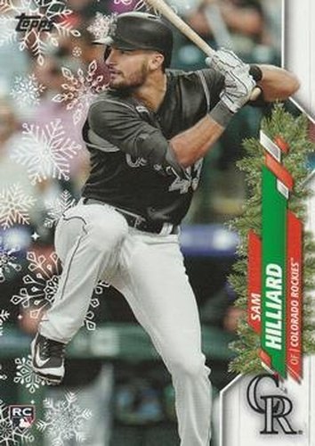 #HW170 Sam Hilliard - Colorado Rockies - 2020 Topps Holiday Baseball