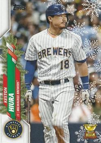 #HW197 Keston Hiura - Milwaukee Brewers - 2020 Topps Holiday Baseball