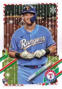 #HW53 Sam Huff - Texas Rangers - 2021 Topps Holiday Baseball