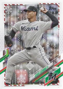#HW5 Jesus Luzardo - Miami Marlins - 2021 Topps Holiday Baseball