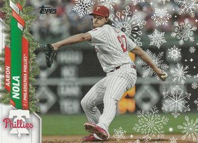 #HW73 Aaron Nola - Philadelphia Phillies - 2020 Topps Holiday Baseball