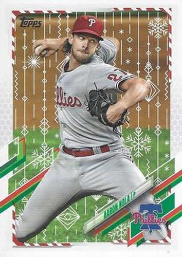 #HW7 Aaron Nola - Philadelphia Phillies - 2021 Topps Holiday Baseball