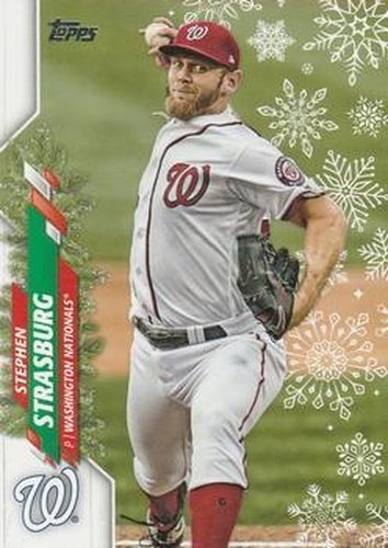 #HW8 Stephen Strasburg - Washington Nationals - 2020 Topps Holiday Baseball