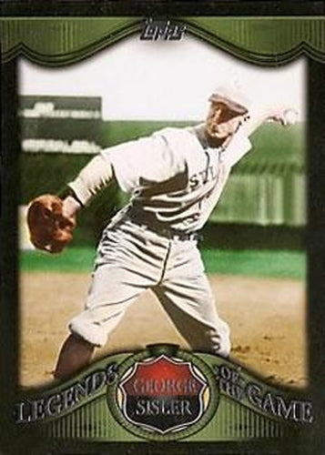 #LG8 George Sisler - St. Louis Browns - 2009 Topps - Legends of the Game Baseball