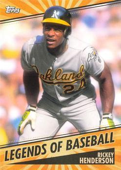 #LOB-23 Rickey Henderson - Oakland Athletics - 2021 Topps Opening Day Baseball - Legends of Baseball