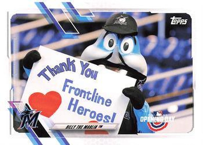 #M-21 Billy the Marlin - Miami Marlins - 2021 Topps Opening Day Baseball - Mascots
