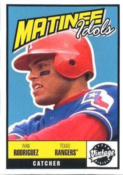 #M14 Ivan Rodriguez - Texas Rangers - 2001 Upper Deck Vintage - Matinee Idols Baseball