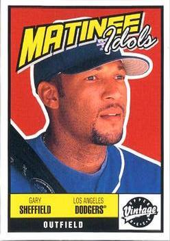 #M16 Gary Sheffield - Los Angeles Dodgers - 2001 Upper Deck Vintage - Matinee Idols Baseball